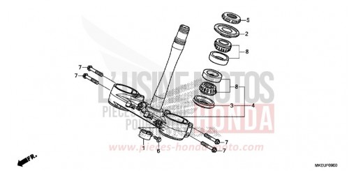 STEERING STEM CRF450LK de 2019